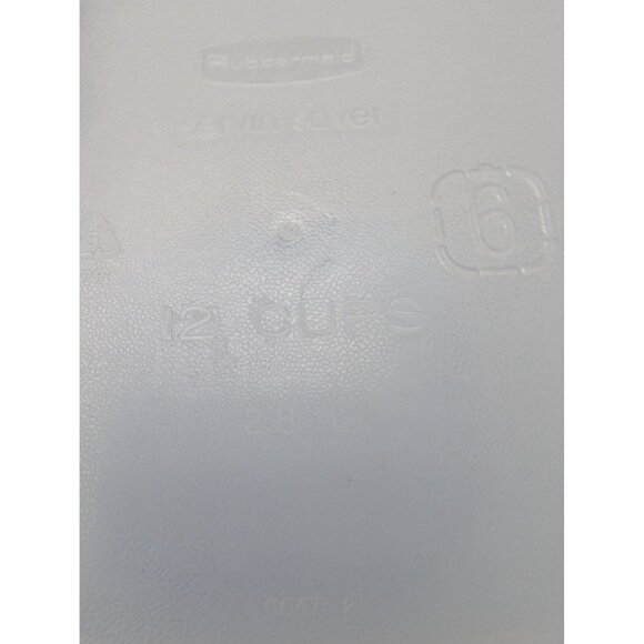 Rubbermaid 3 Qt Servin Saver #6 Sheer Square Canister Storage BLUE Lid - Picture 3 of 10